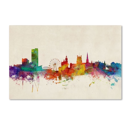 Michael Tompsett 'Sheffield England Skyline' Canvas Art,22x32